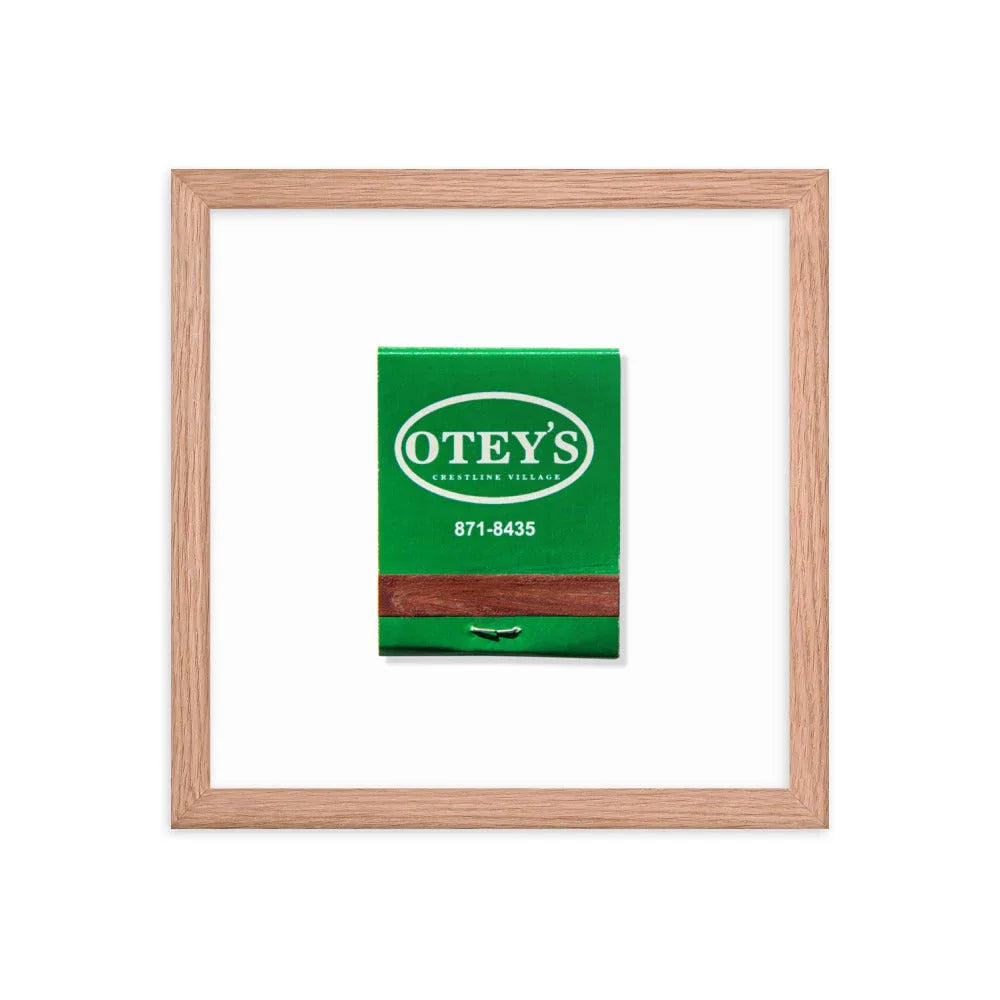 Otey’s matchbook photos