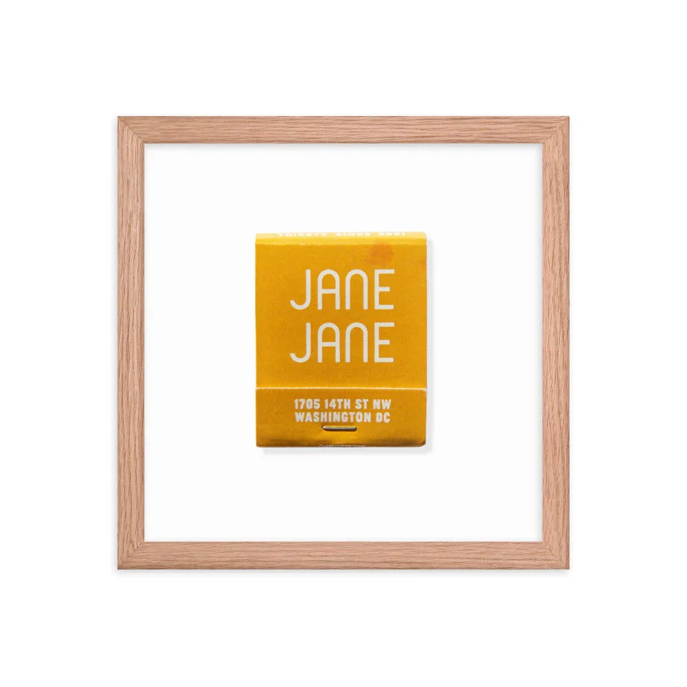 Jane Jane matchbook photos