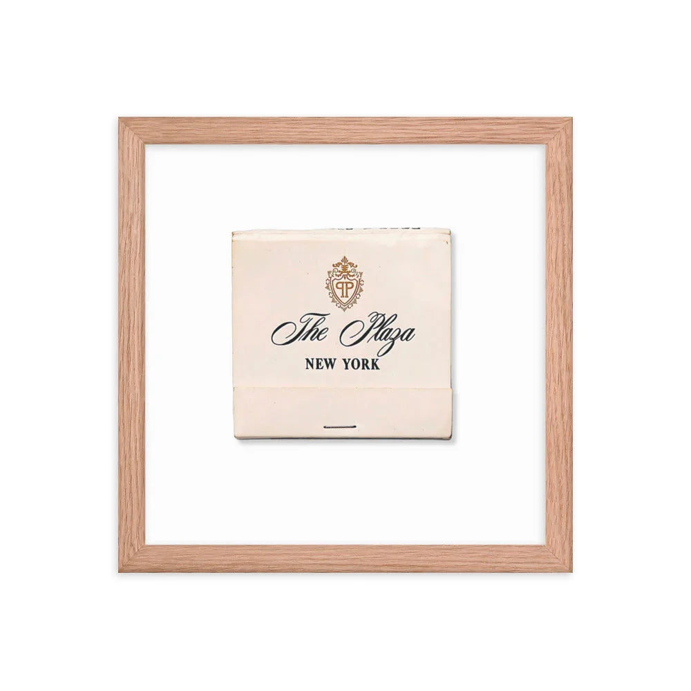 The Plaza Hotel NYC matchbook photos
