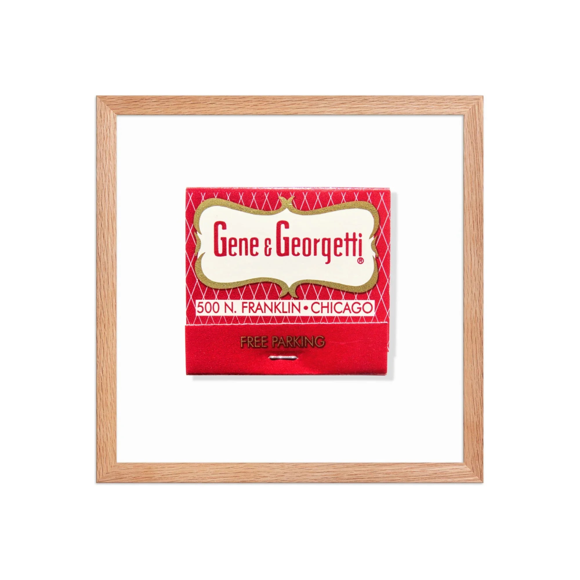 Gene & Georgetti matchbook photos