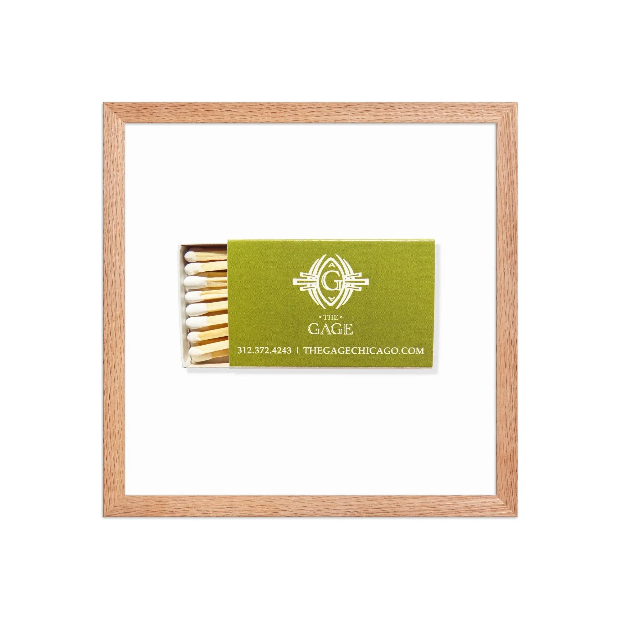 The Gage matchbook photos