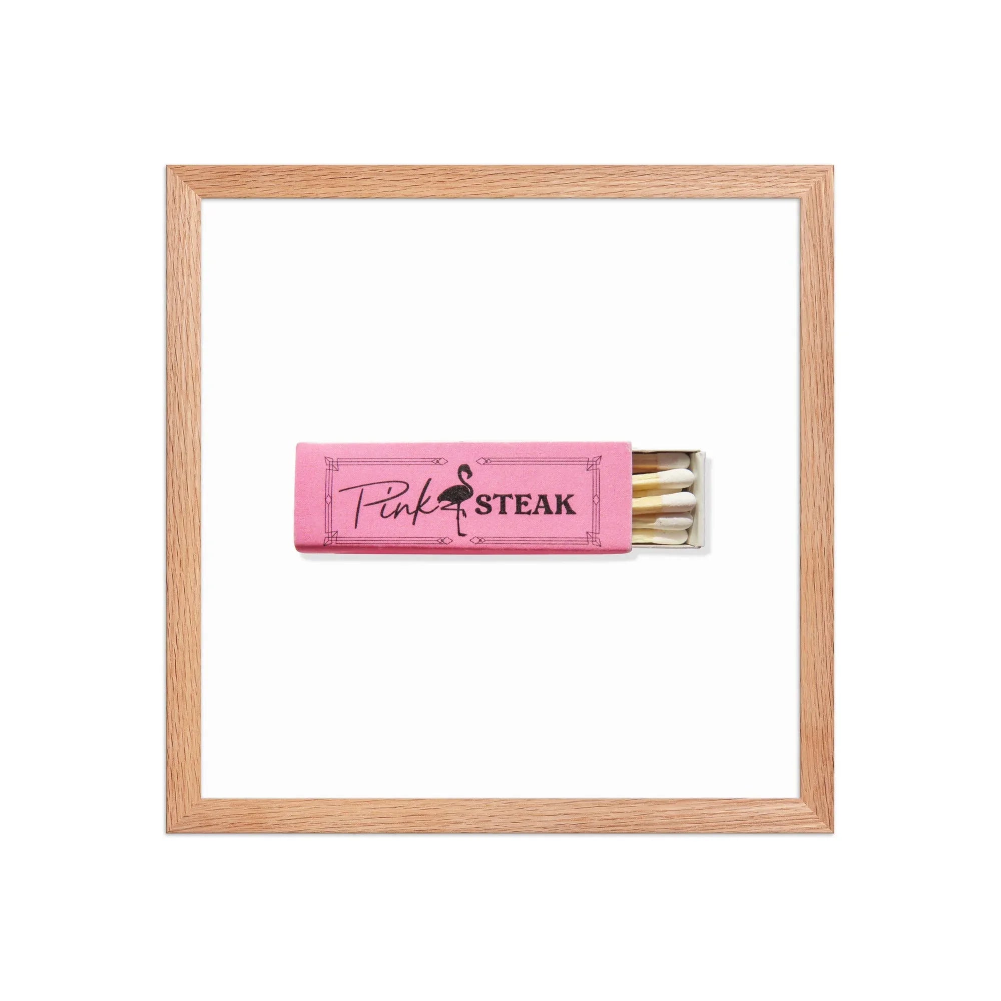 Pink Steak matchbook photos