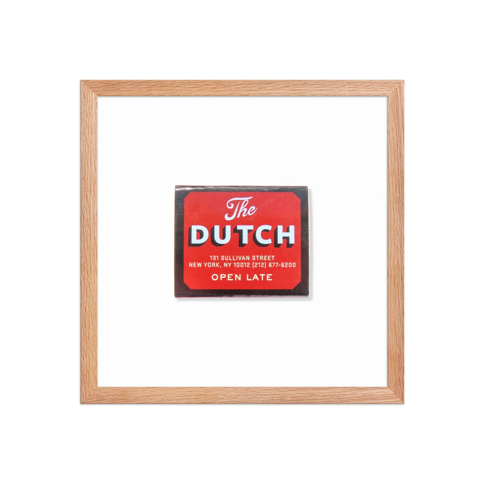 The Dutch NYC matchbook photos