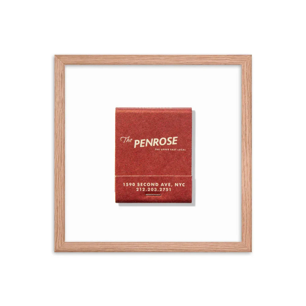 The Penrose Matchbox Framed Print matchbook photos