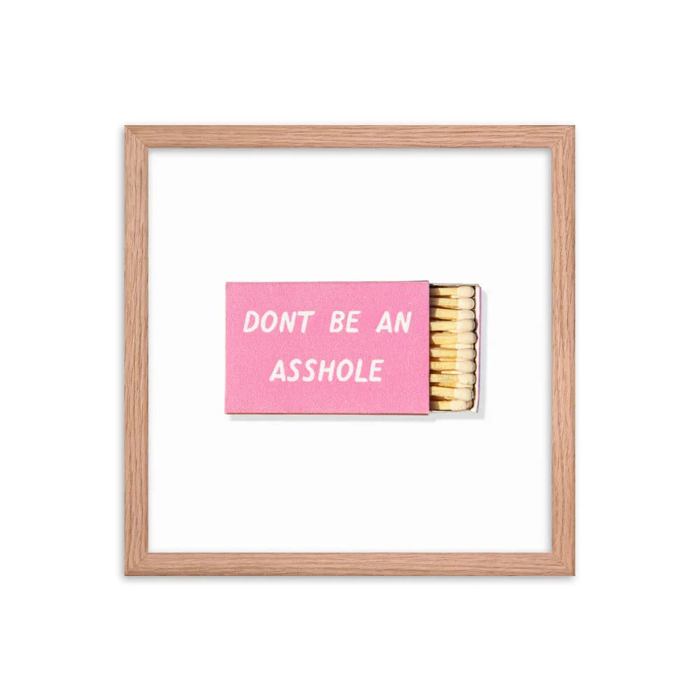 Co Op Froze Framed Print matchbook photos