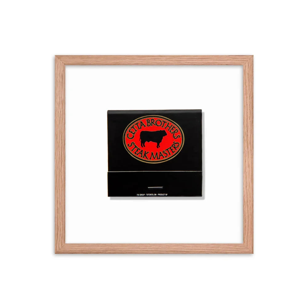 CettaBros Framed Print matchbook photos