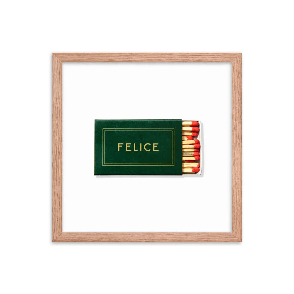 Felice Framed Print matchbook photos