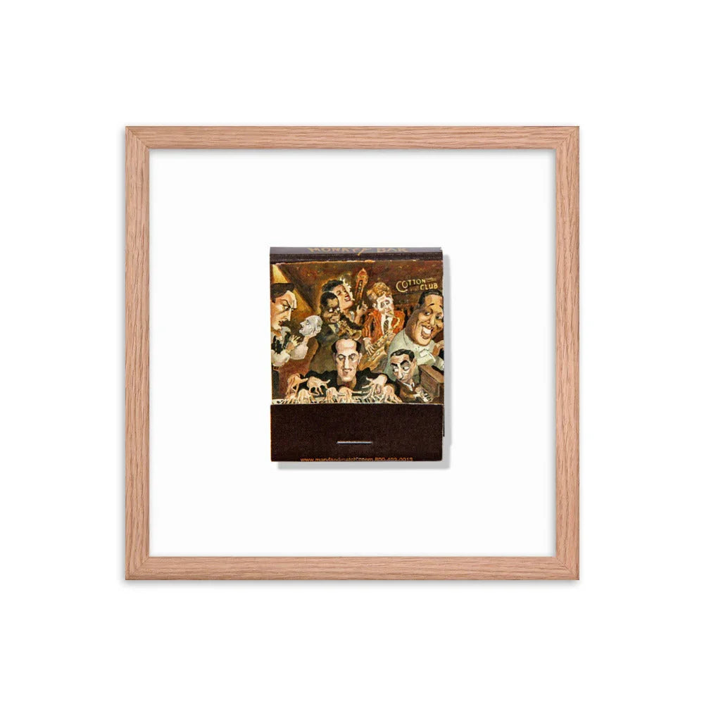 Monkey Bar Framed Print matchbook photos