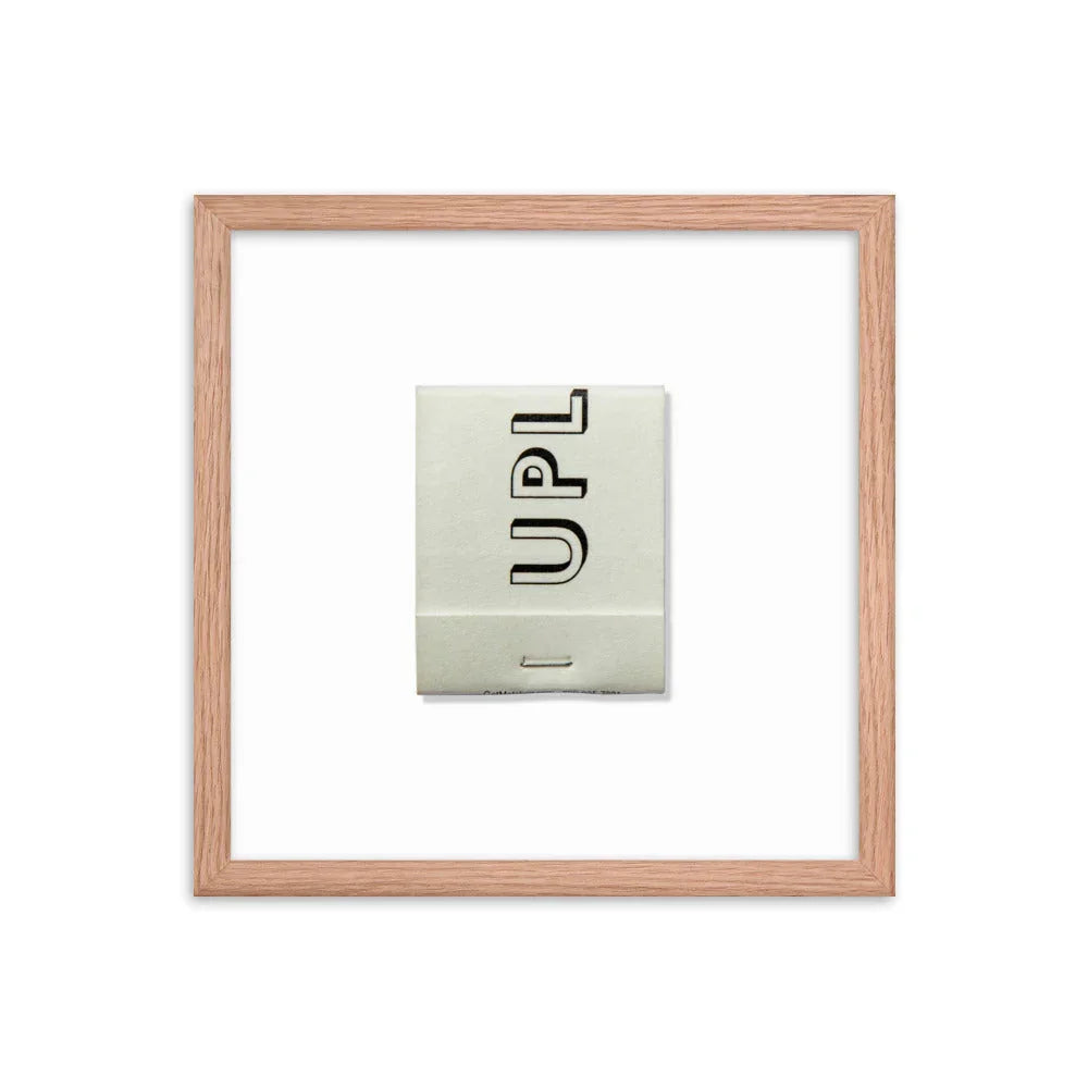 Upland Framed Print matchbook photos