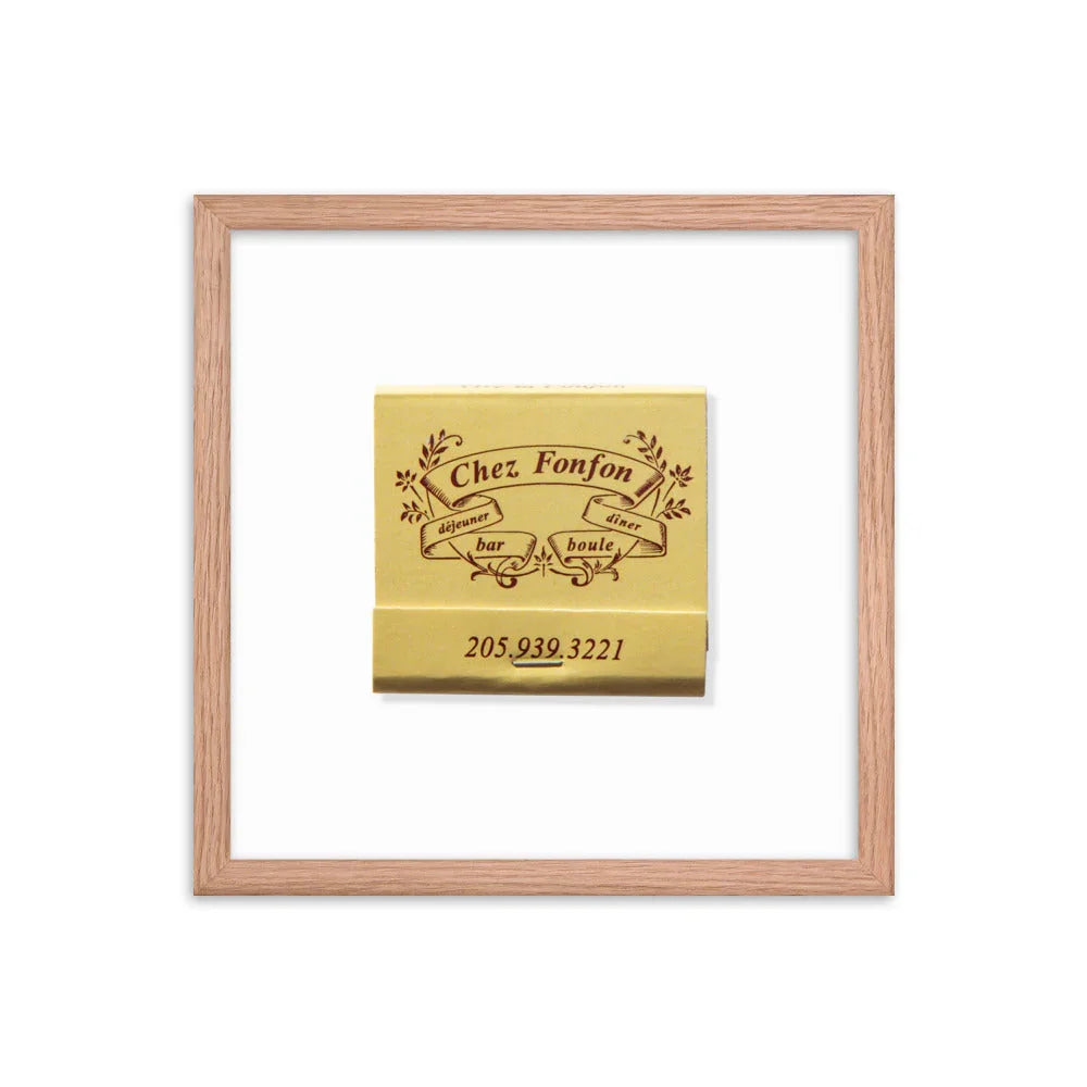 Framed photo paper poster matchbook photos