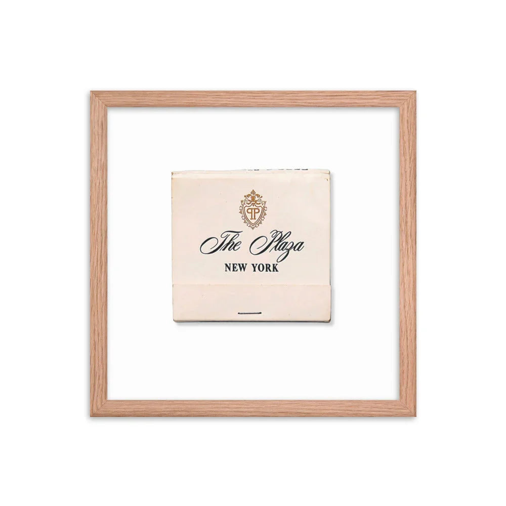 The Plaza Hotel NYC matchbook photos