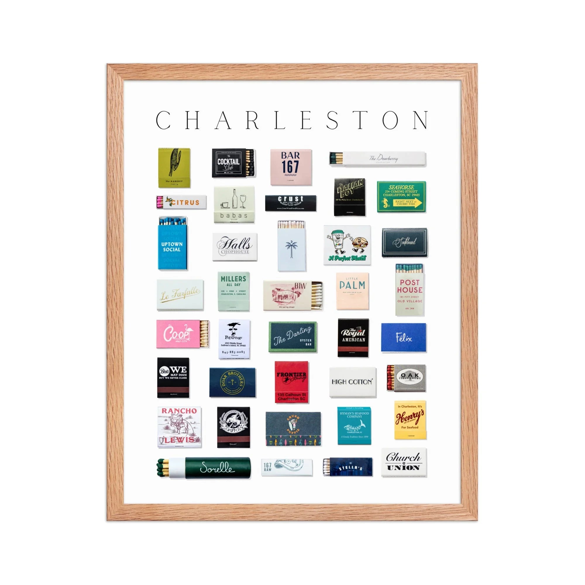 Charleston Matchbox Print matchbook photos