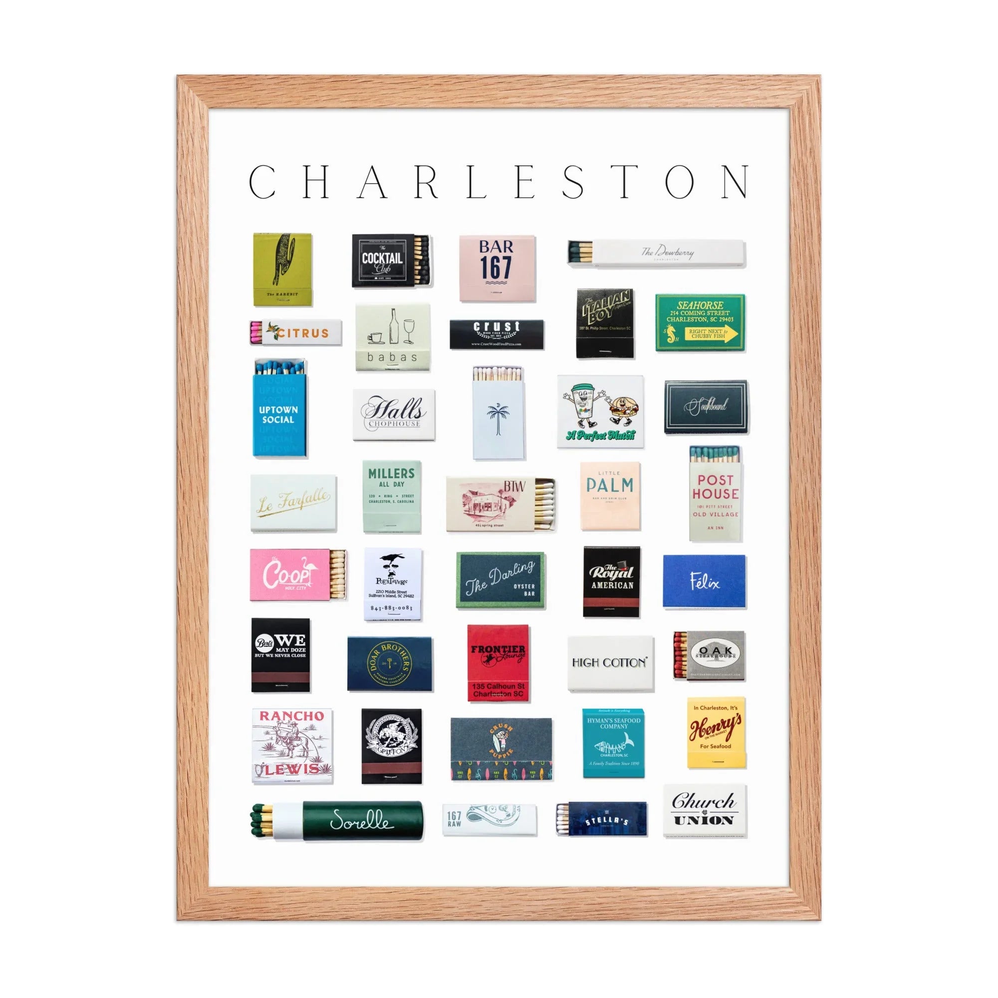 Charleston City Print matchbook photos