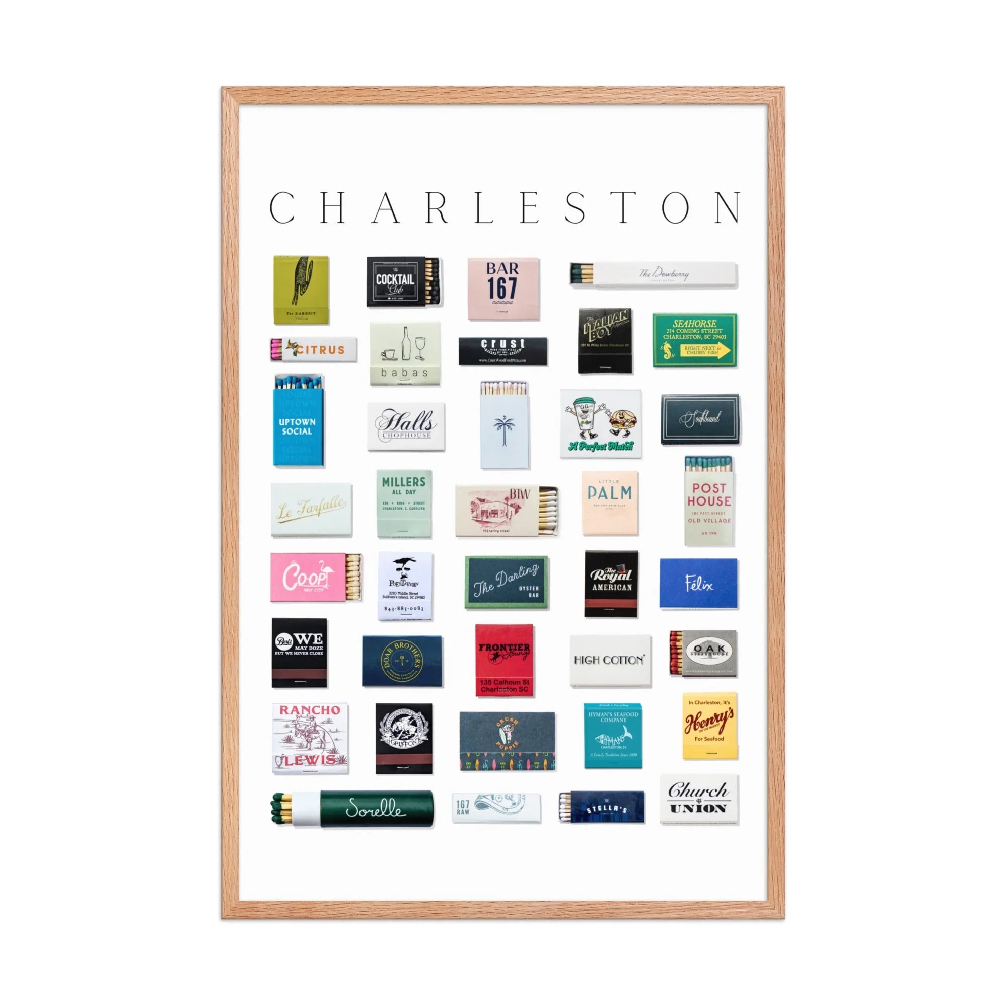 Charleston Matchbox Print matchbook photos