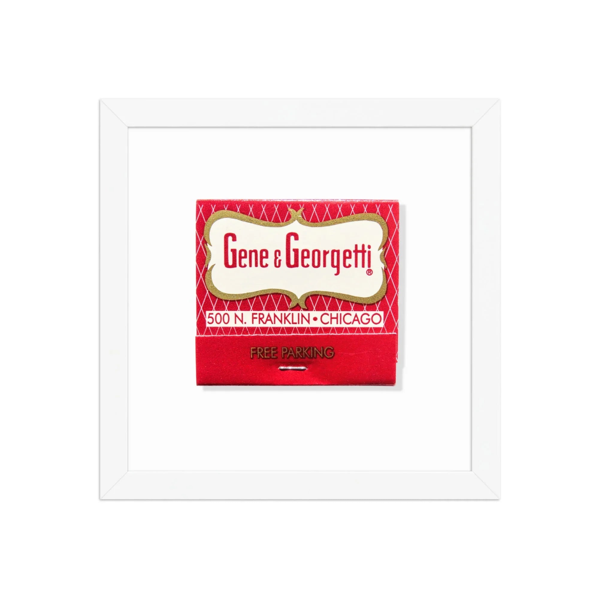 Gene & Georgetti matchbook photos