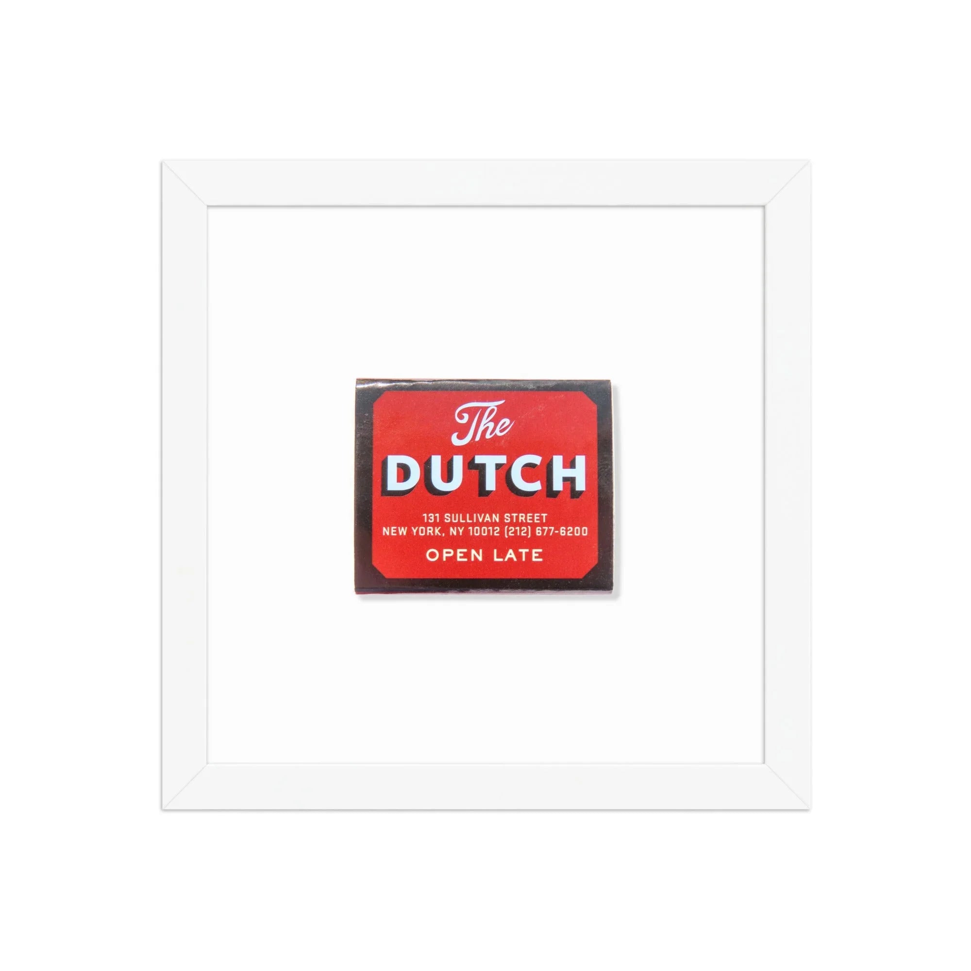 The Dutch NYC matchbook photos