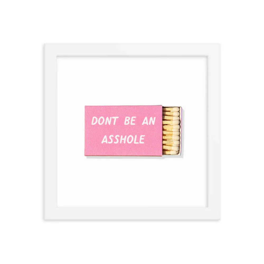 Co Op Froze Framed Print matchbook photos