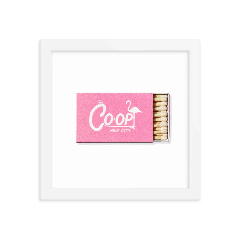 Co Op Froze Framed Print 2 matchbook photos