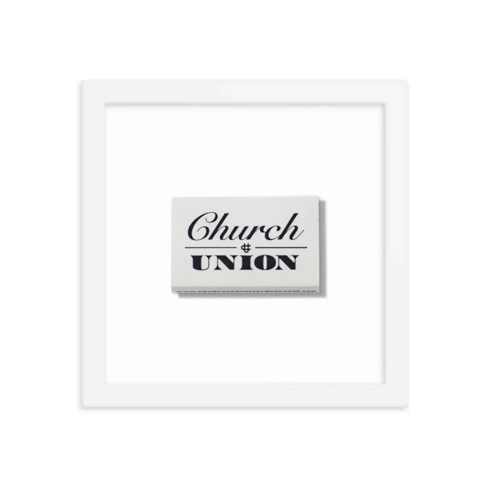 Church & Union Framed Print matchbook photos