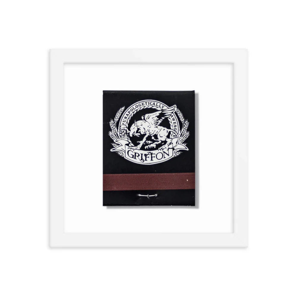 Griffon Framed Print matchbook photos