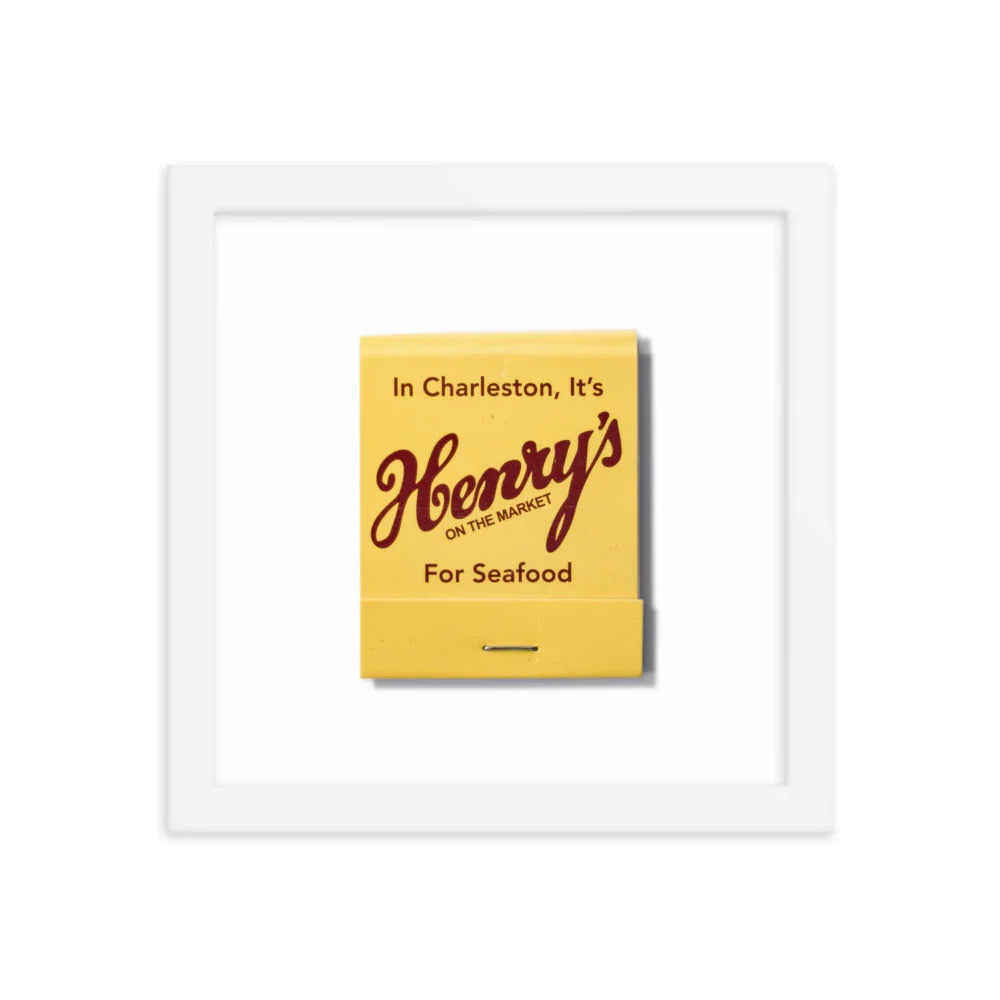 Henry’s Framed Print matchbook photos