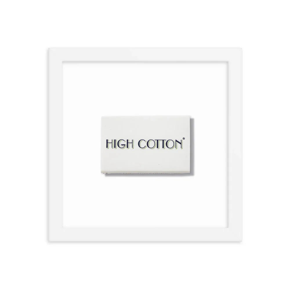 High Cotton Framed Print matchbook photos