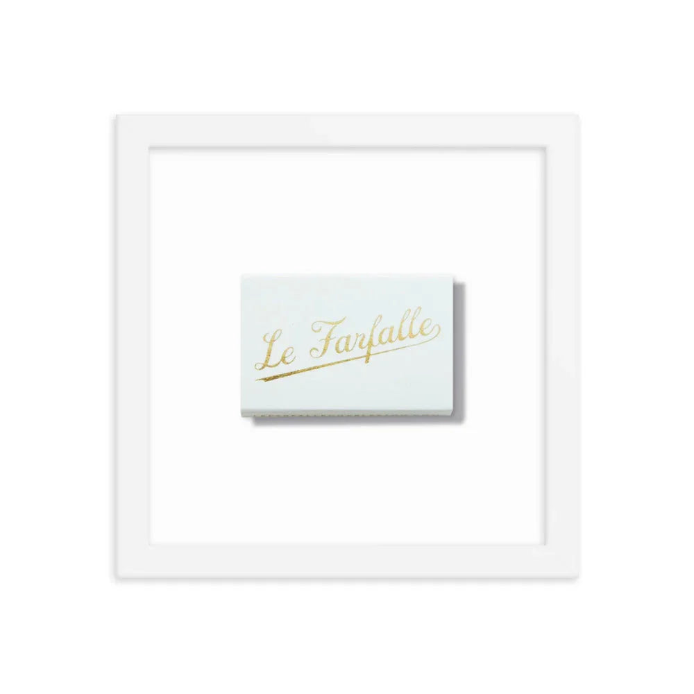 Le Farfalle Framed Print matchbook photos