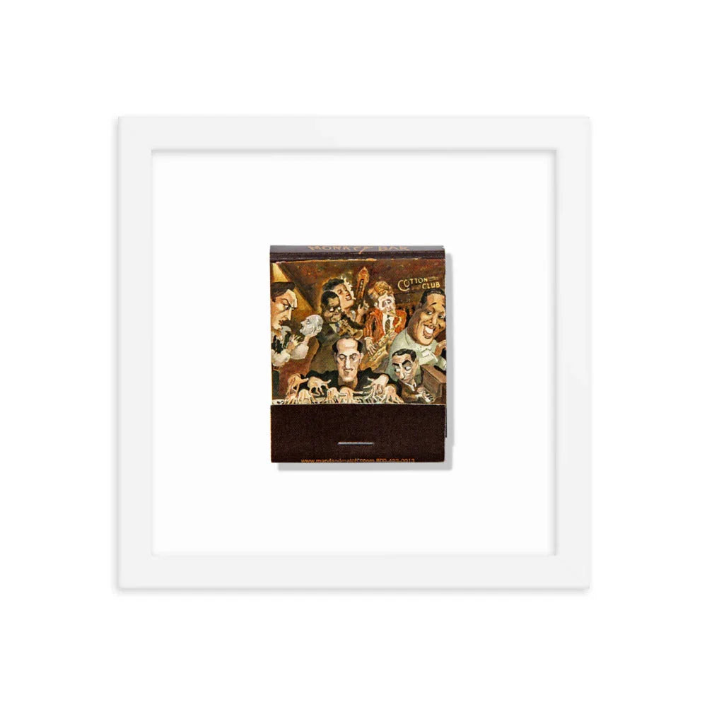 Monkey Bar Framed Print matchbook photos