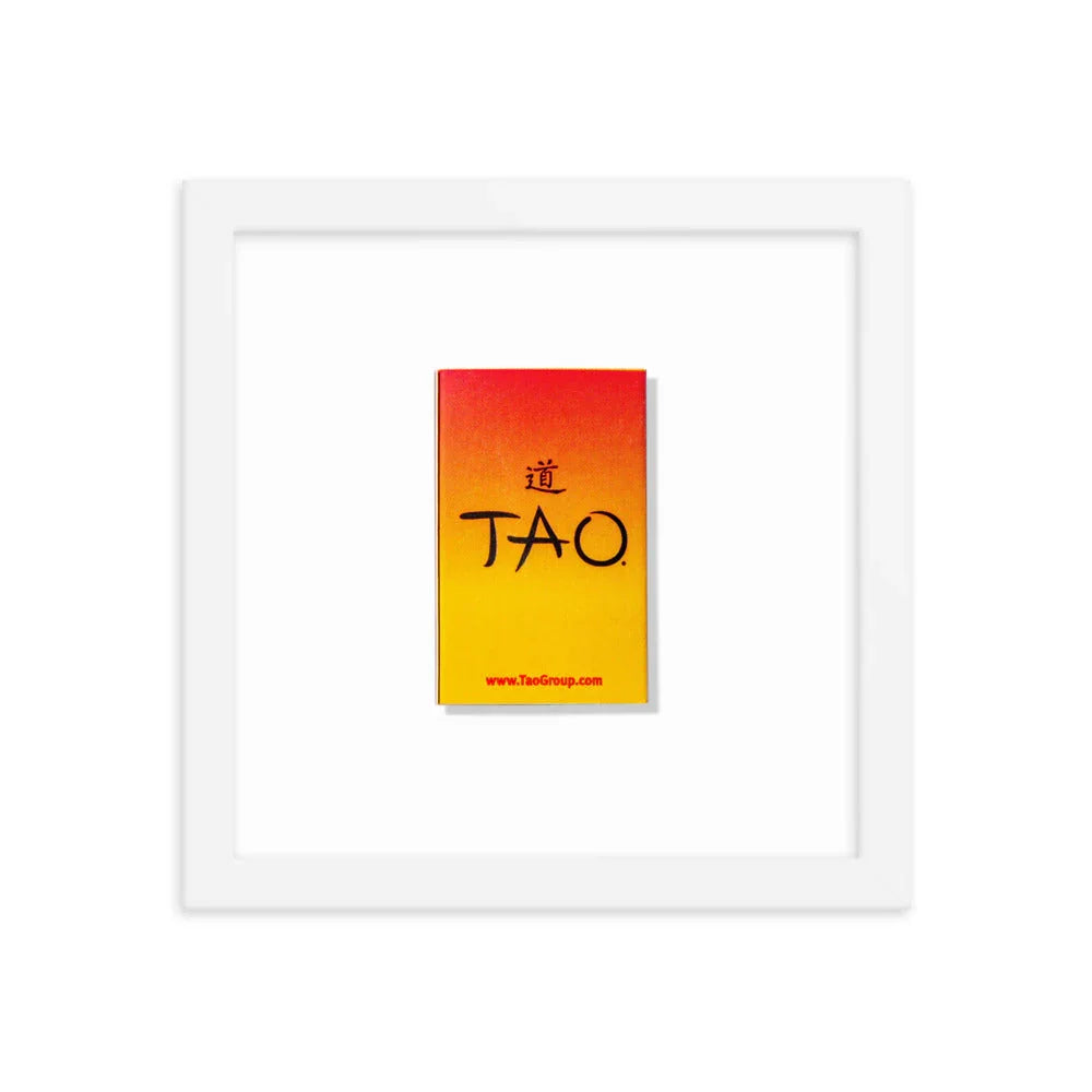 Tao’s Framed Print matchbook photos