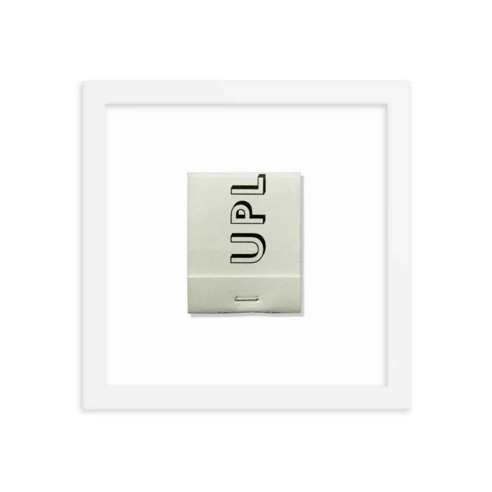 Upland Framed Print matchbook photos