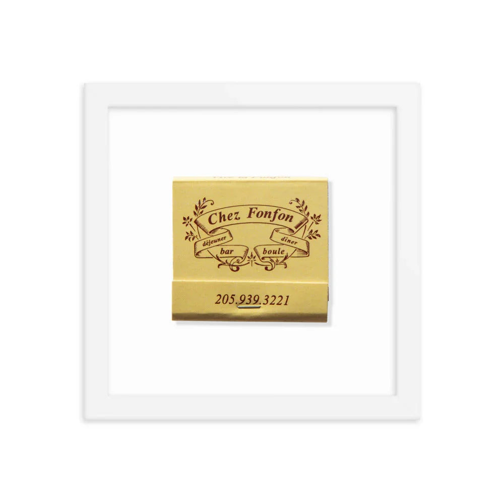 Framed photo paper poster matchbook photos