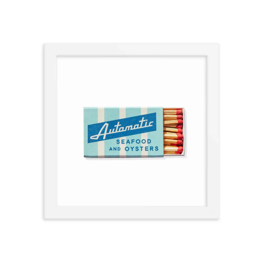 Automatic Seafood and Oysters matchbook photos
