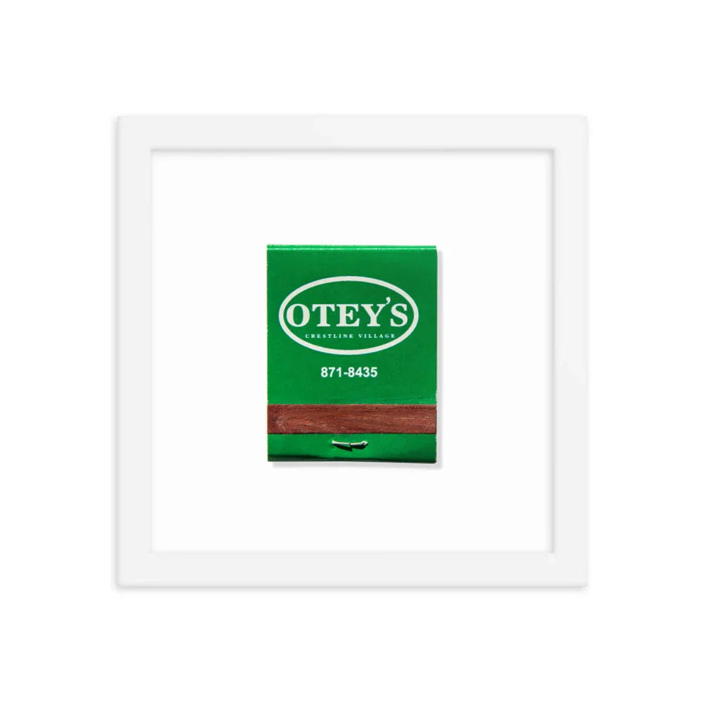 Otey’s matchbook photos