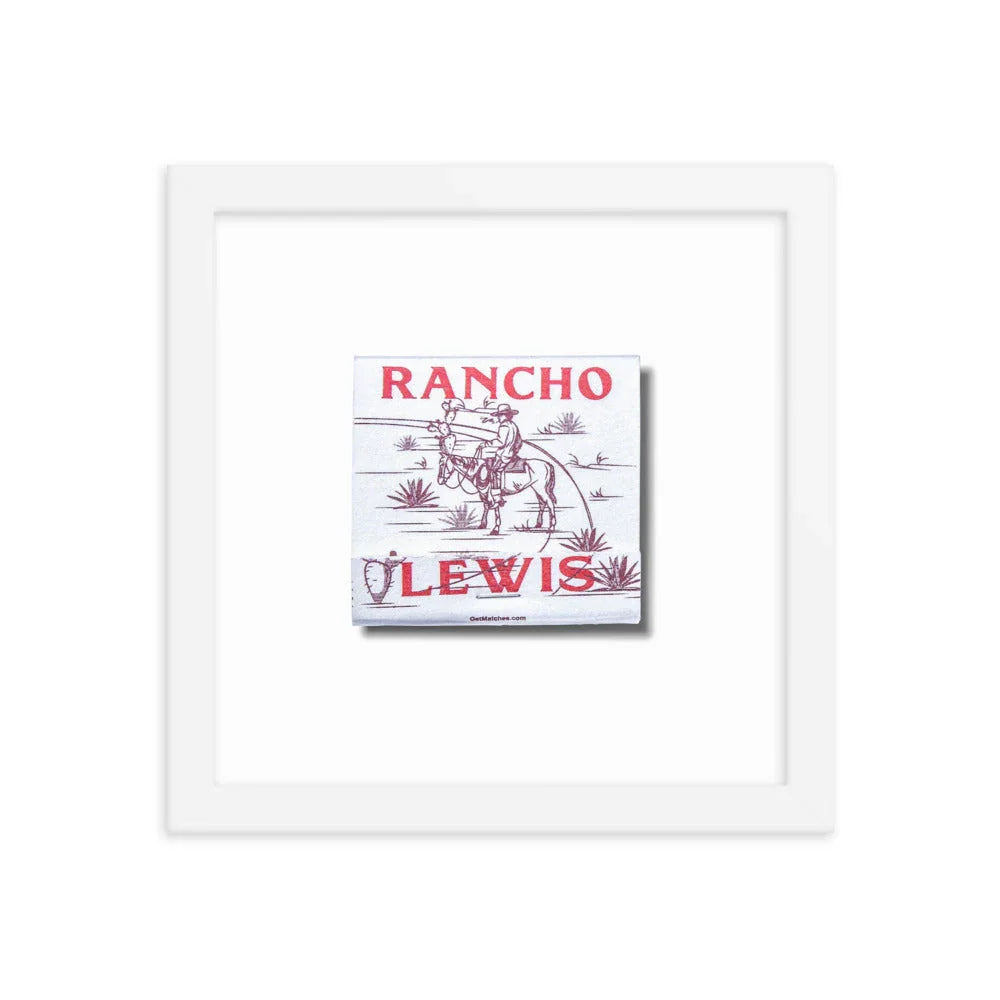 Rancho Lewis matchbook photos