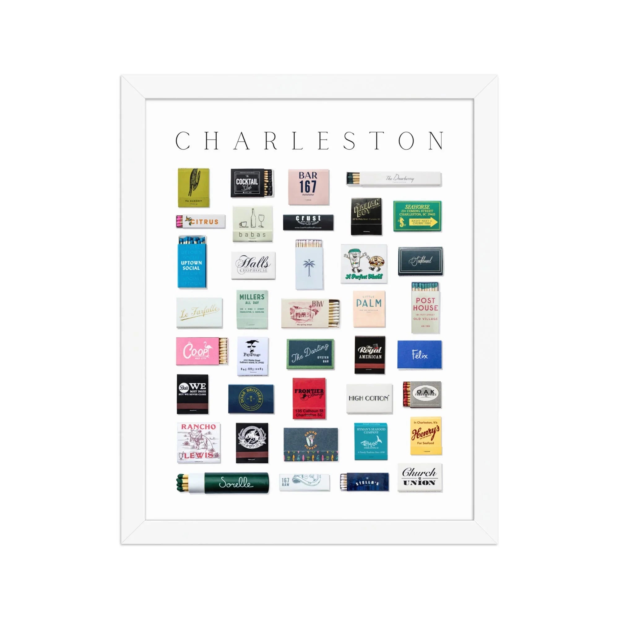 Charleston Matchbox Print matchbook photos