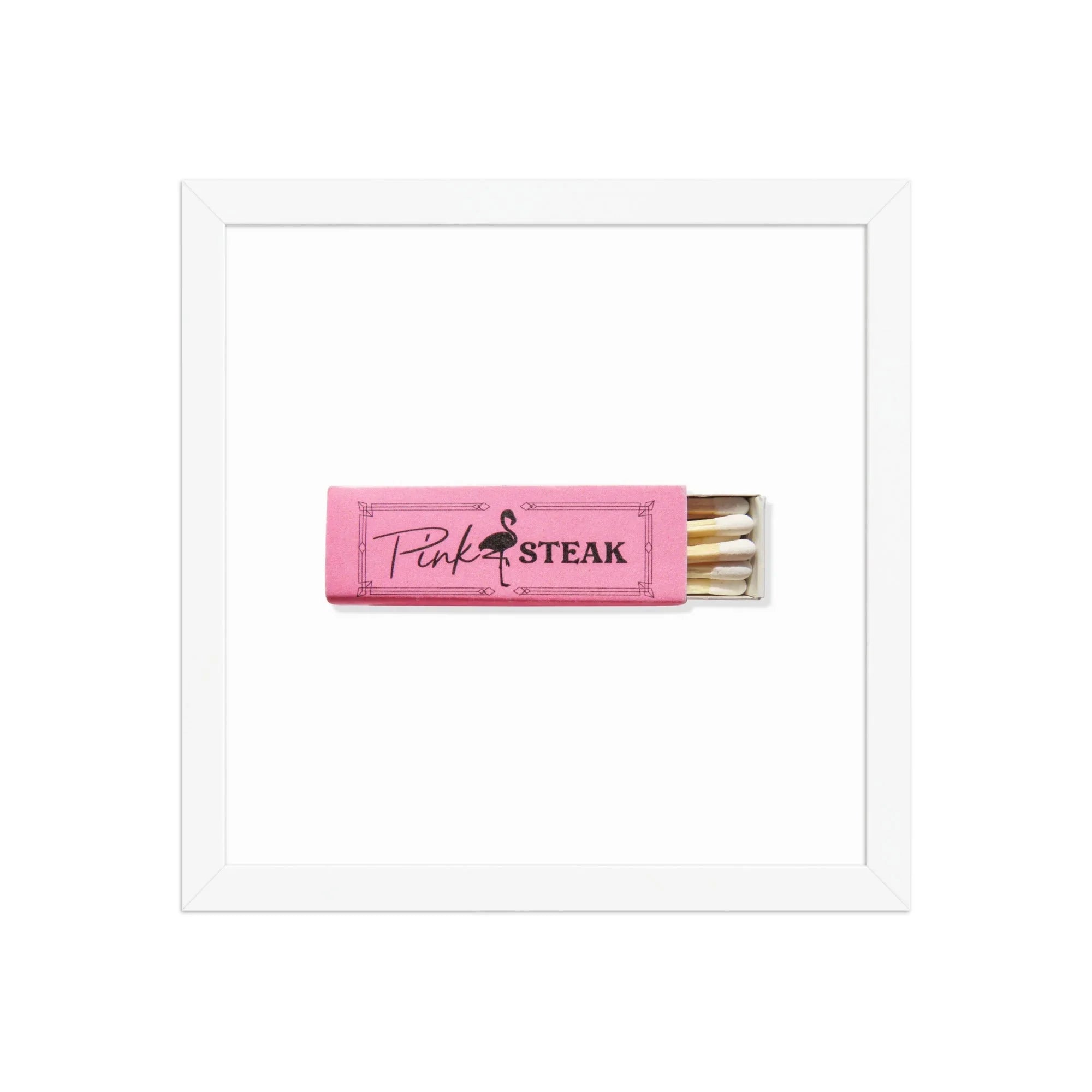 Pink Steak matchbook photos