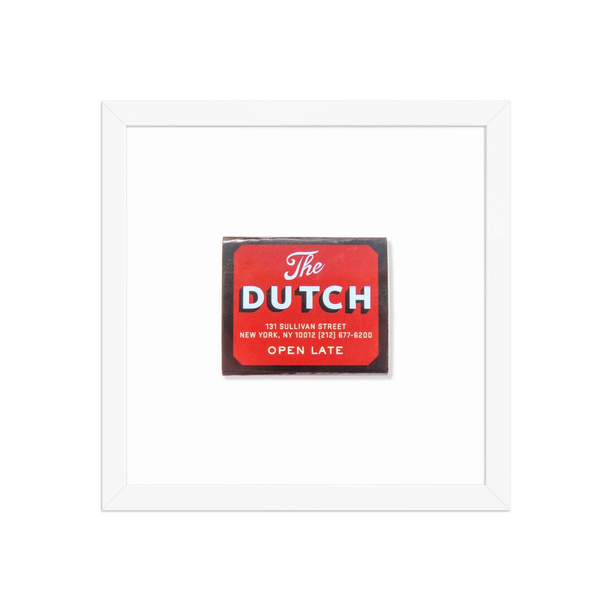 The Dutch NYC matchbook photos
