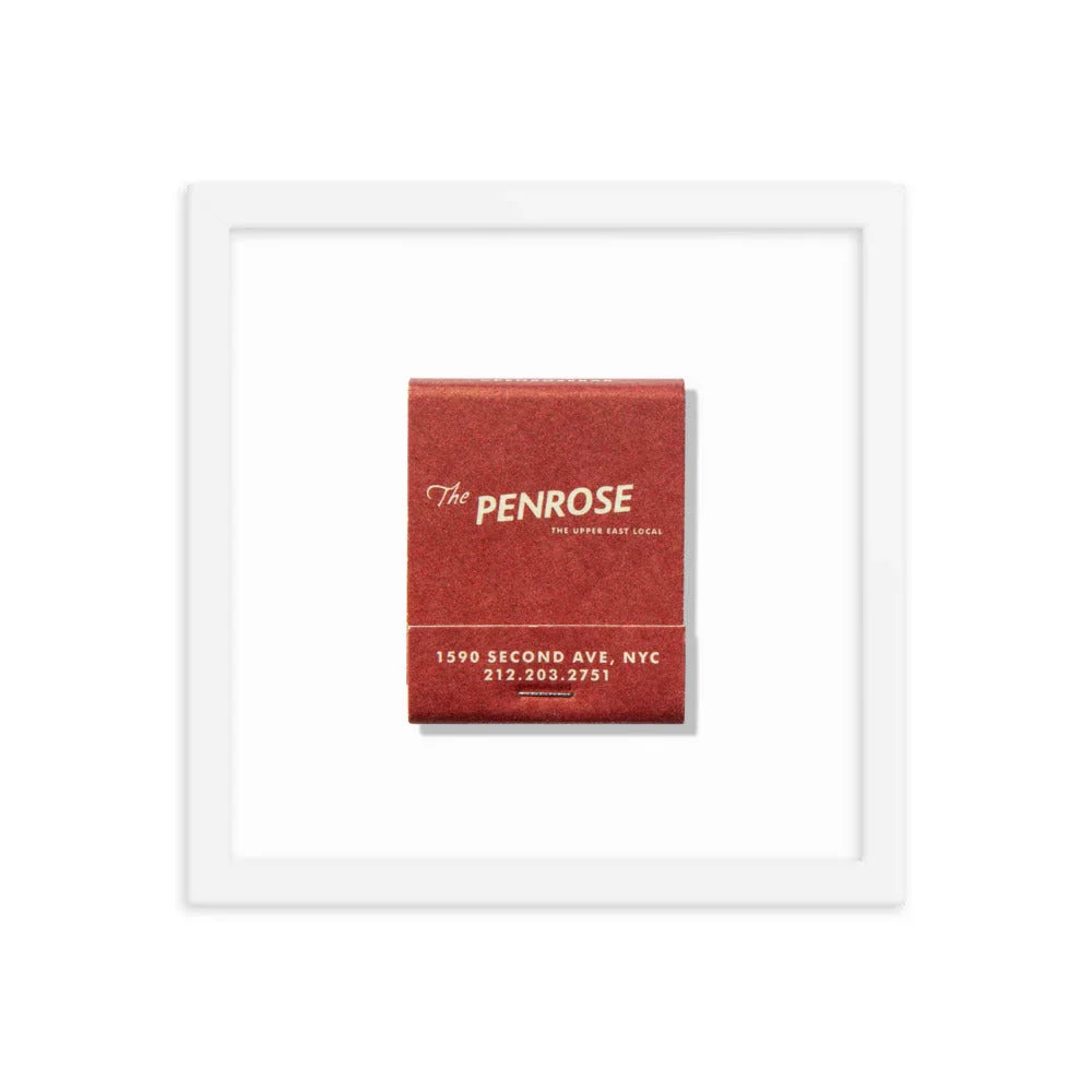 The Penrose Matchbox Framed Print matchbook photos