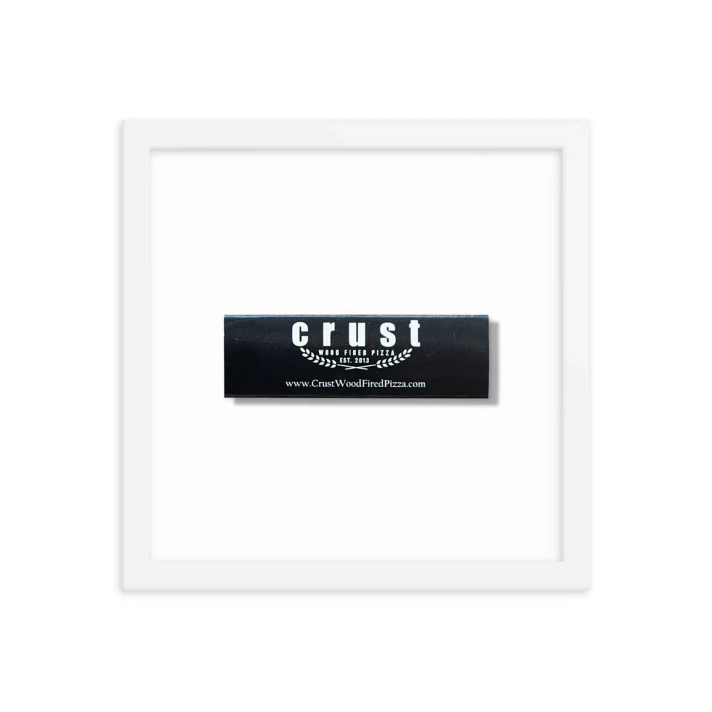 Crust Framed Print matchbook photos