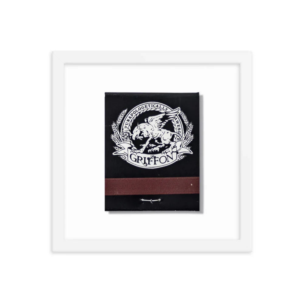 Griffon Framed Print matchbook photos