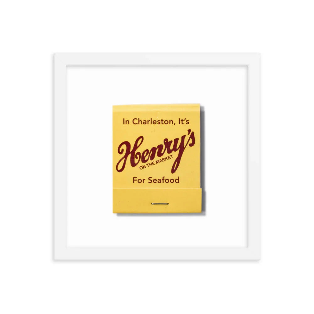 Henry’s Framed Print matchbook photos