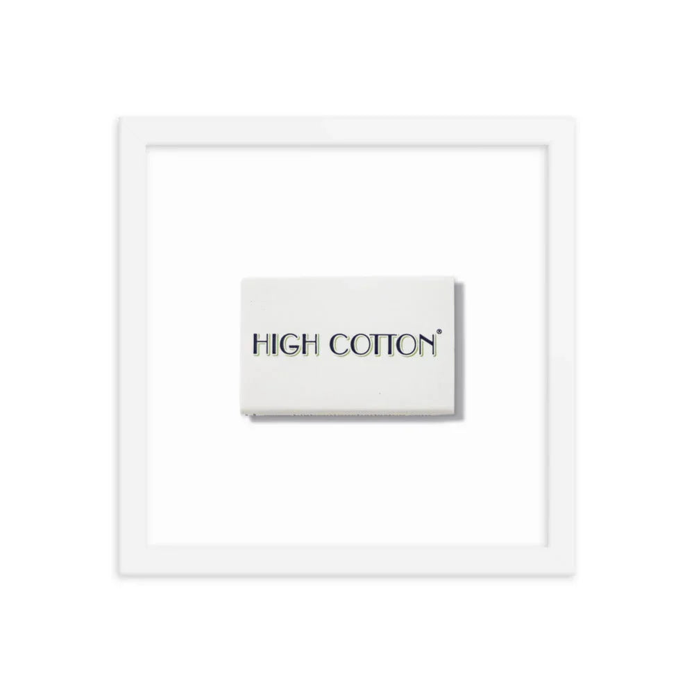 High Cotton Framed Print matchbook photos