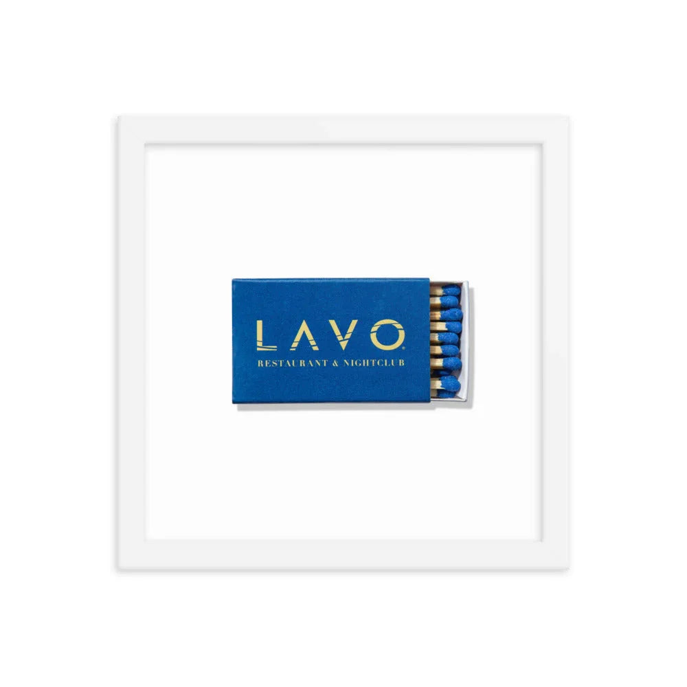 LAVO Framed Print matchbook photos
