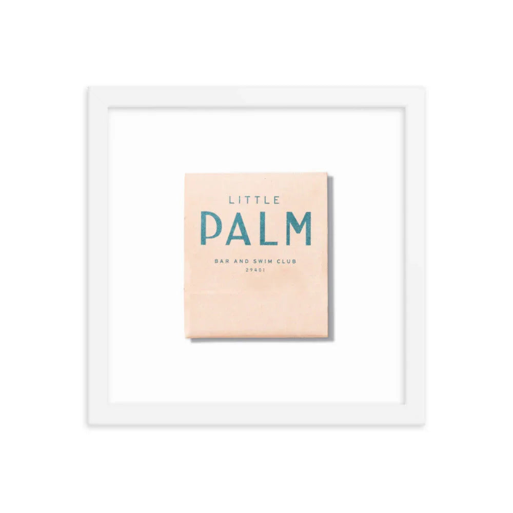 Little Palm Framed Print matchbook photos