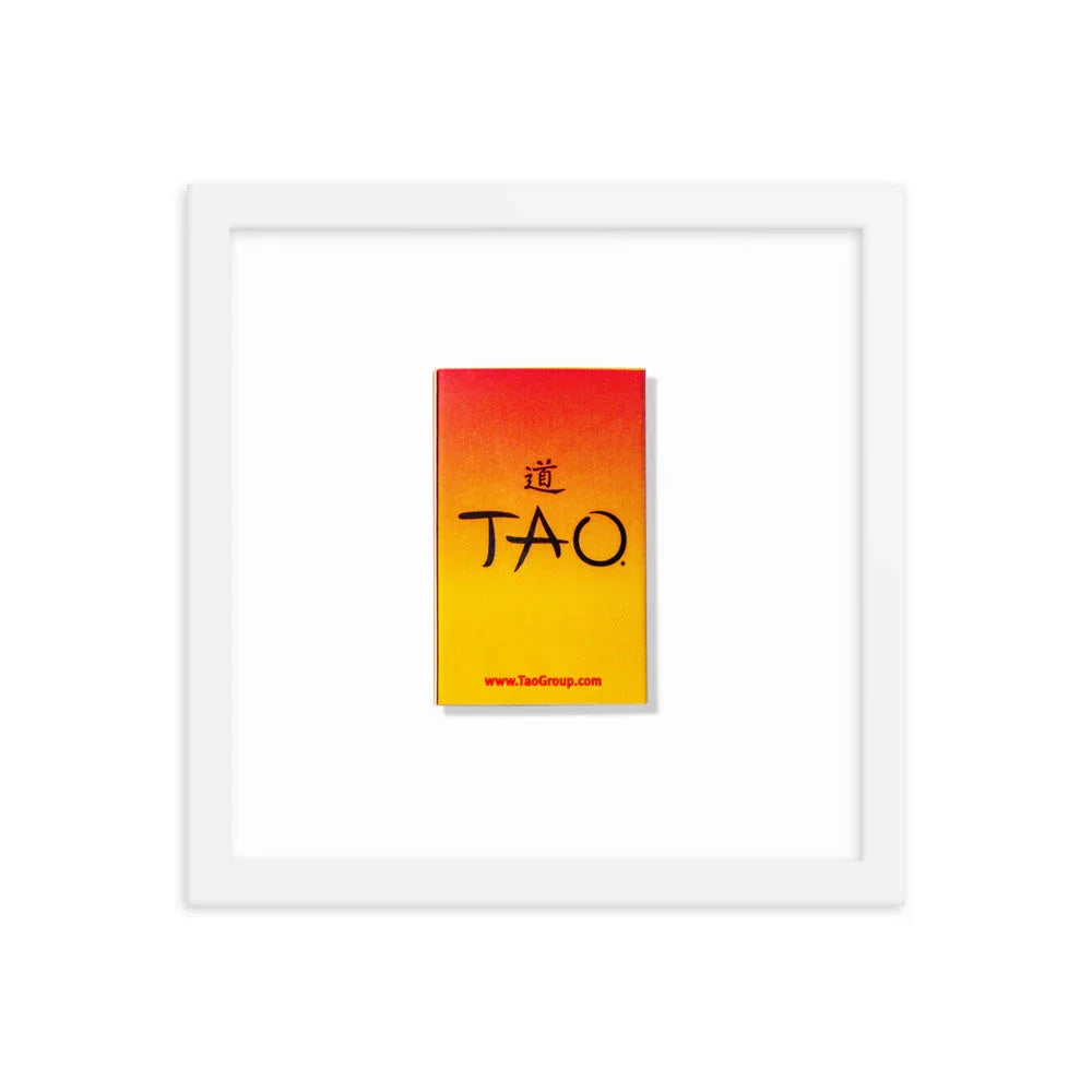 Tao’s Framed Print matchbook photos