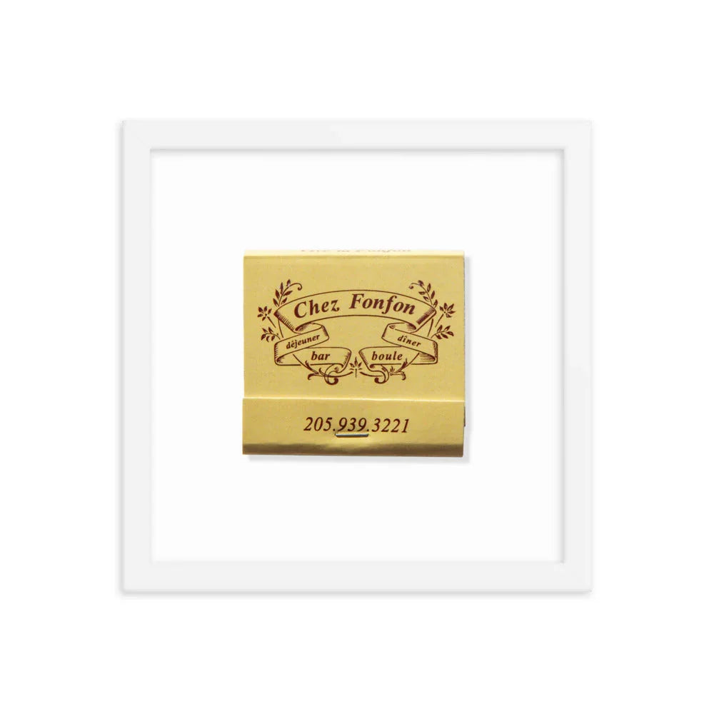 Framed photo paper poster matchbook photos