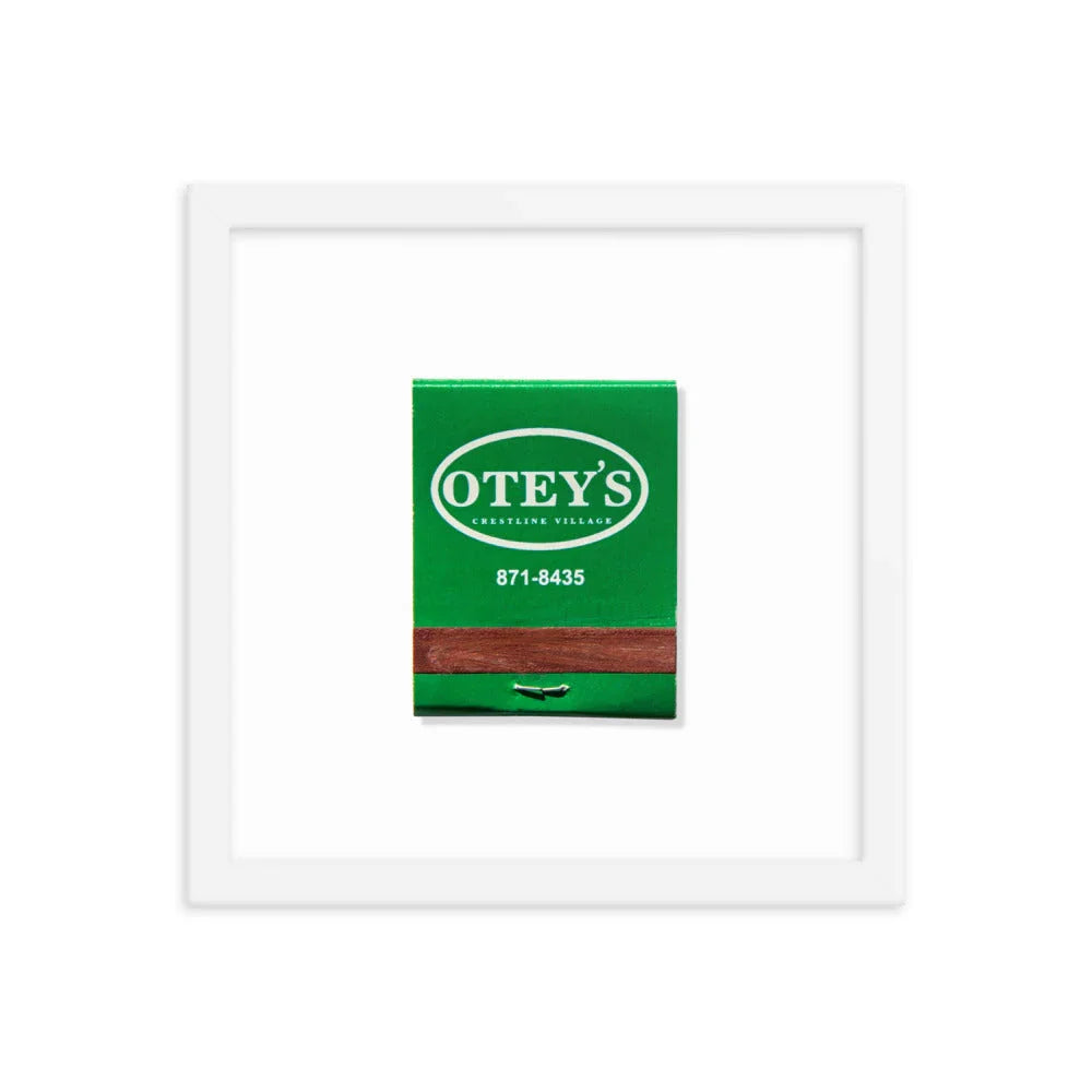 Otey’s matchbook photos