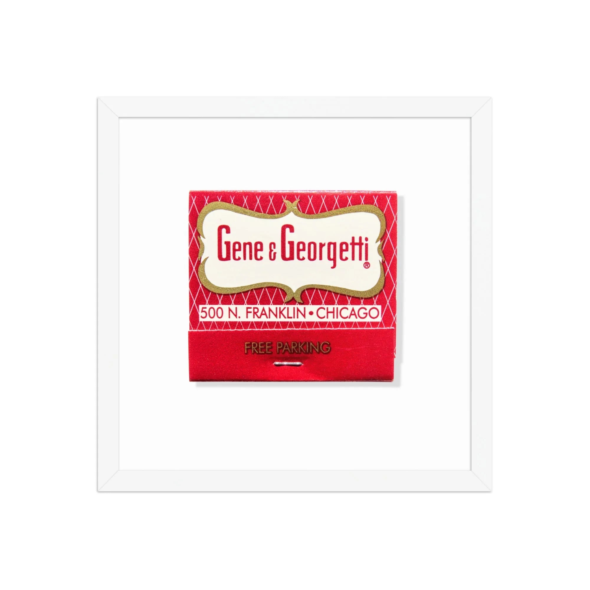 Gene & Georgetti matchbook photos