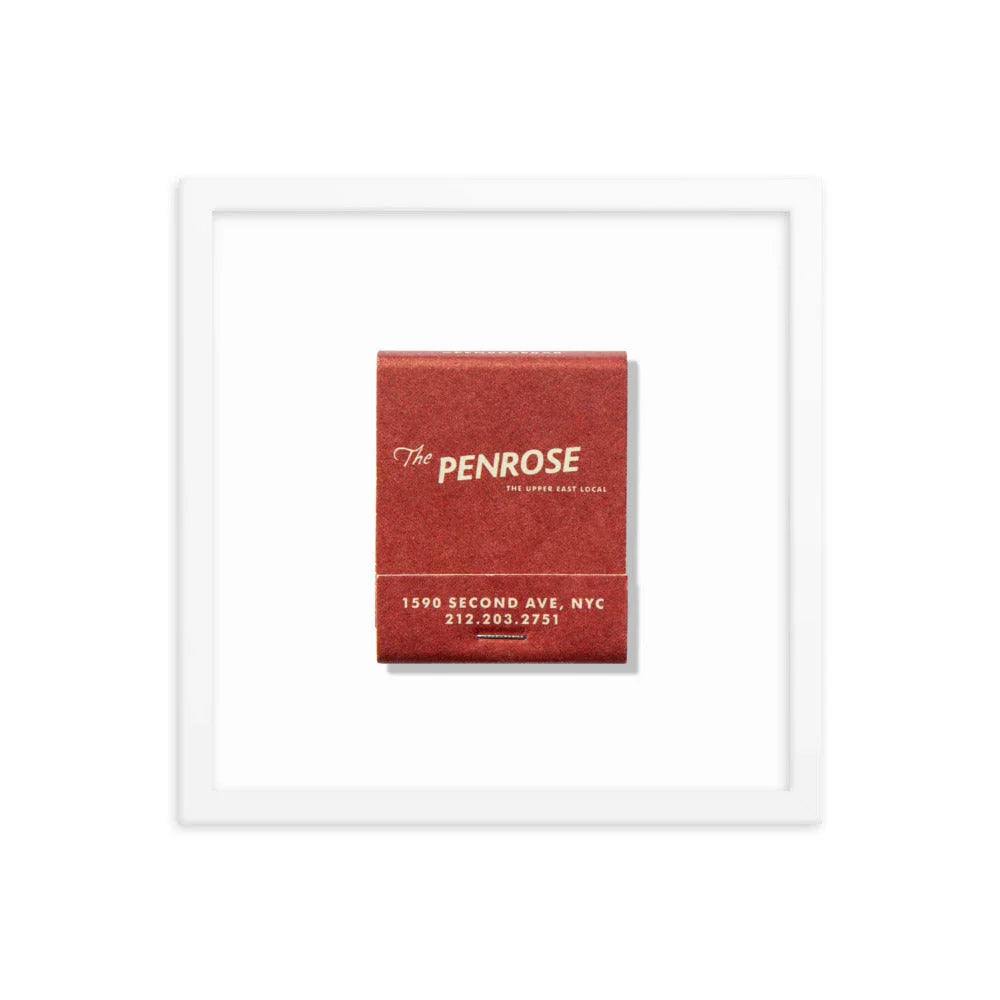 The Penrose Matchbox Framed Print matchbook photos