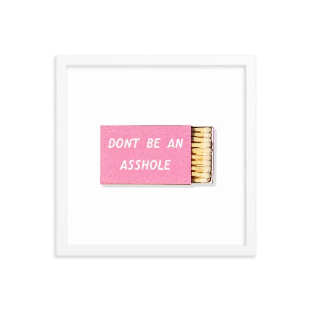 Co Op Froze Framed Print matchbook photos